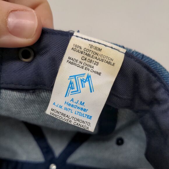 EJGC Edmonton Japanese Golf Club Blue One Size Adjustable Embroidered Denim - Picture 7 of 7